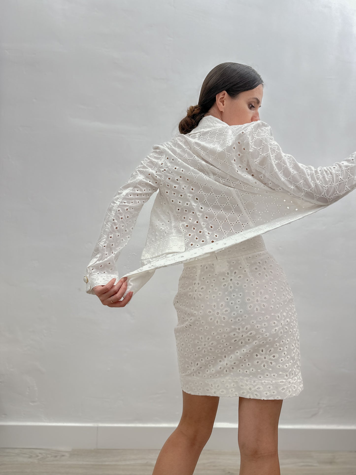 COTTON LACE SKIRT