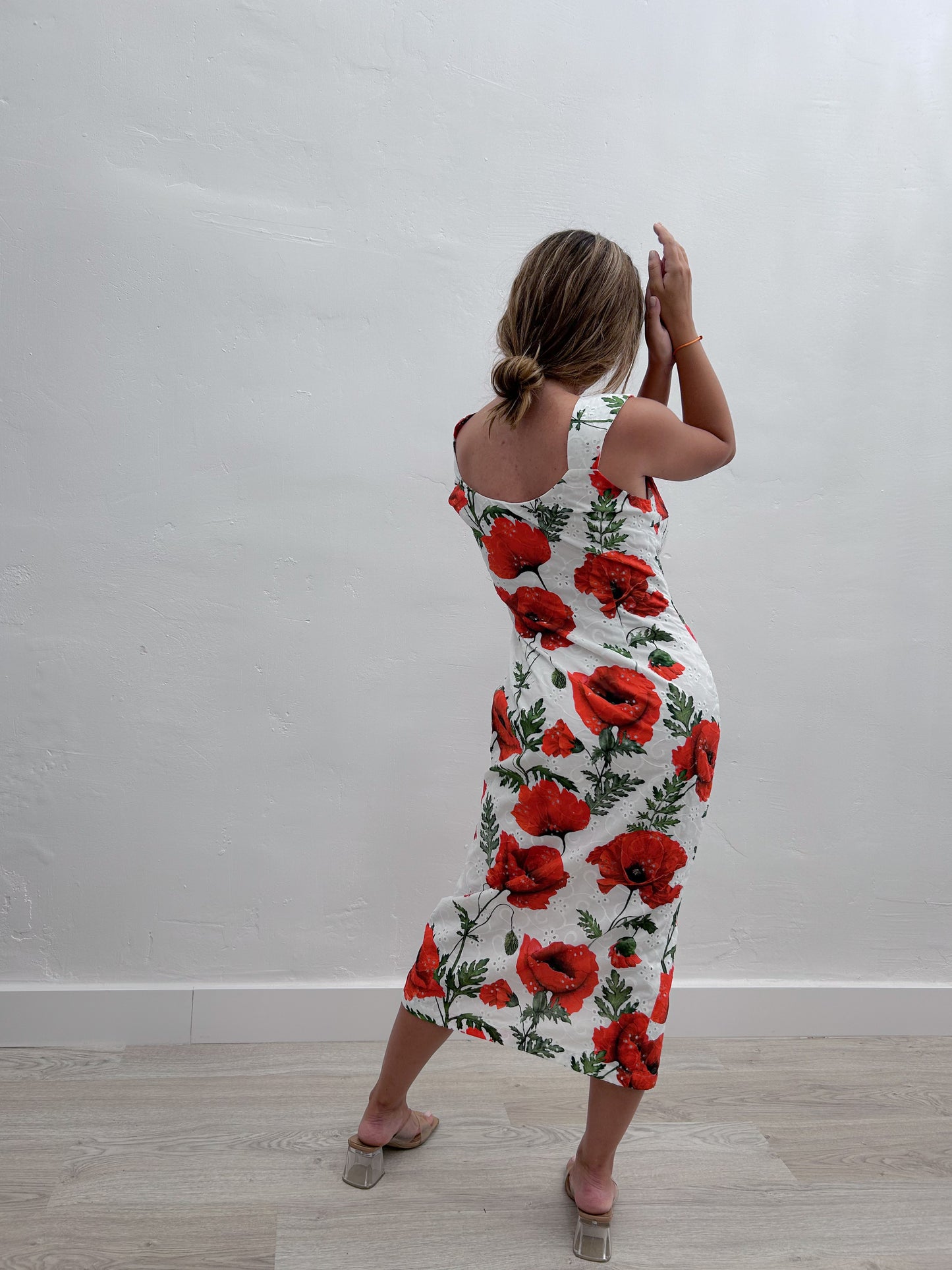 LACE COTTON DRESS