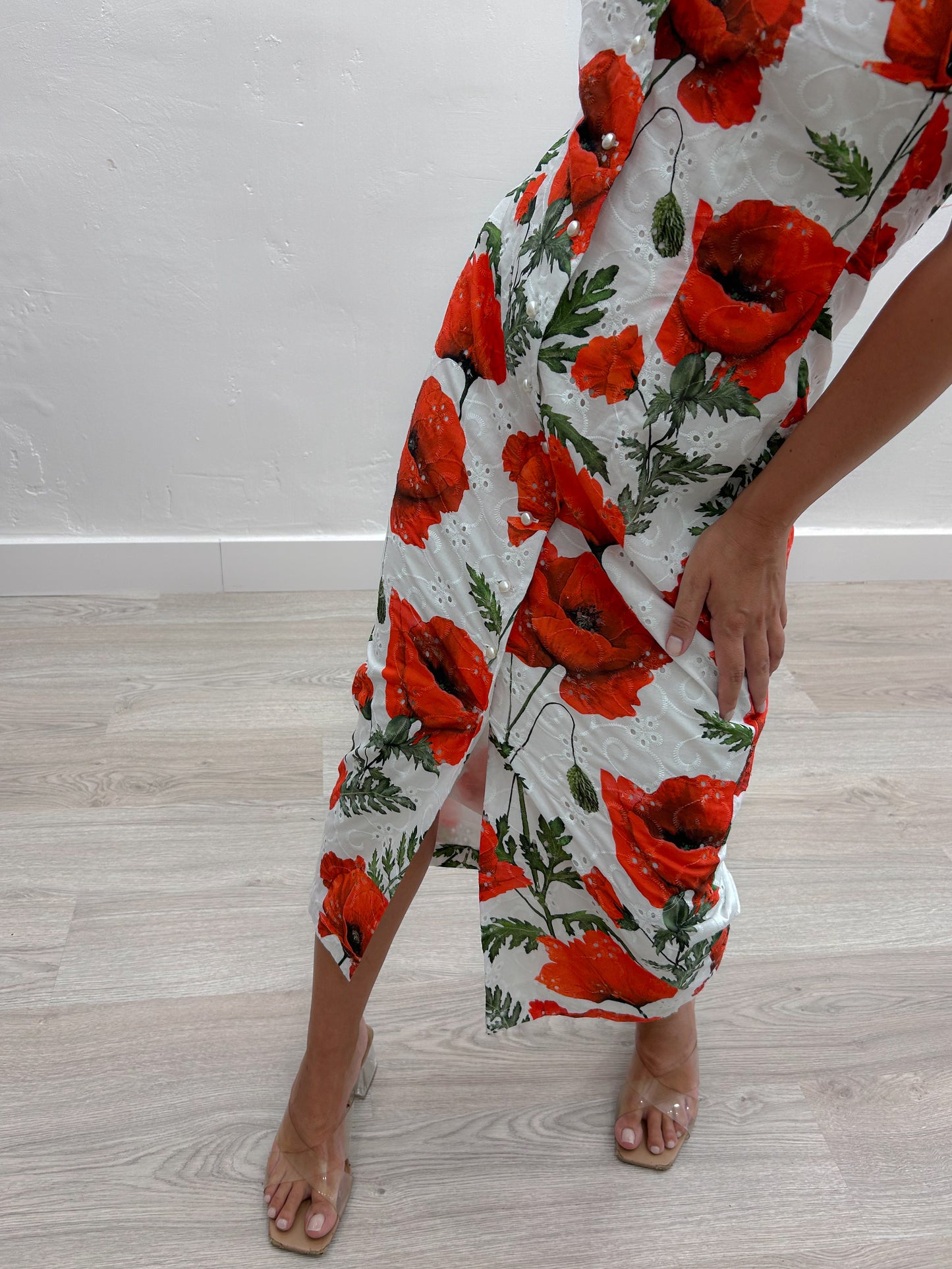 LACE COTTON DRESS