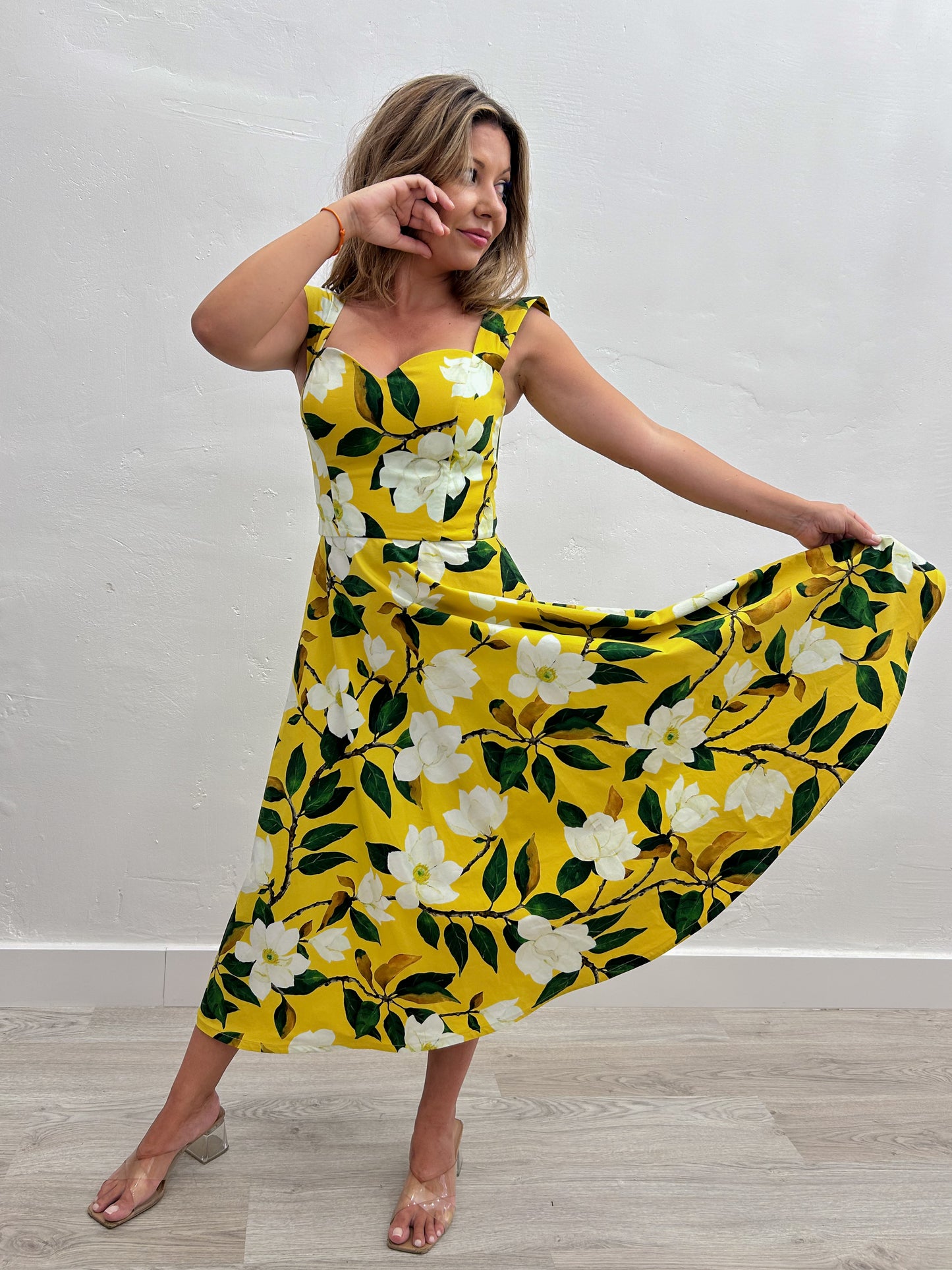 COTTON DRESS MIDI