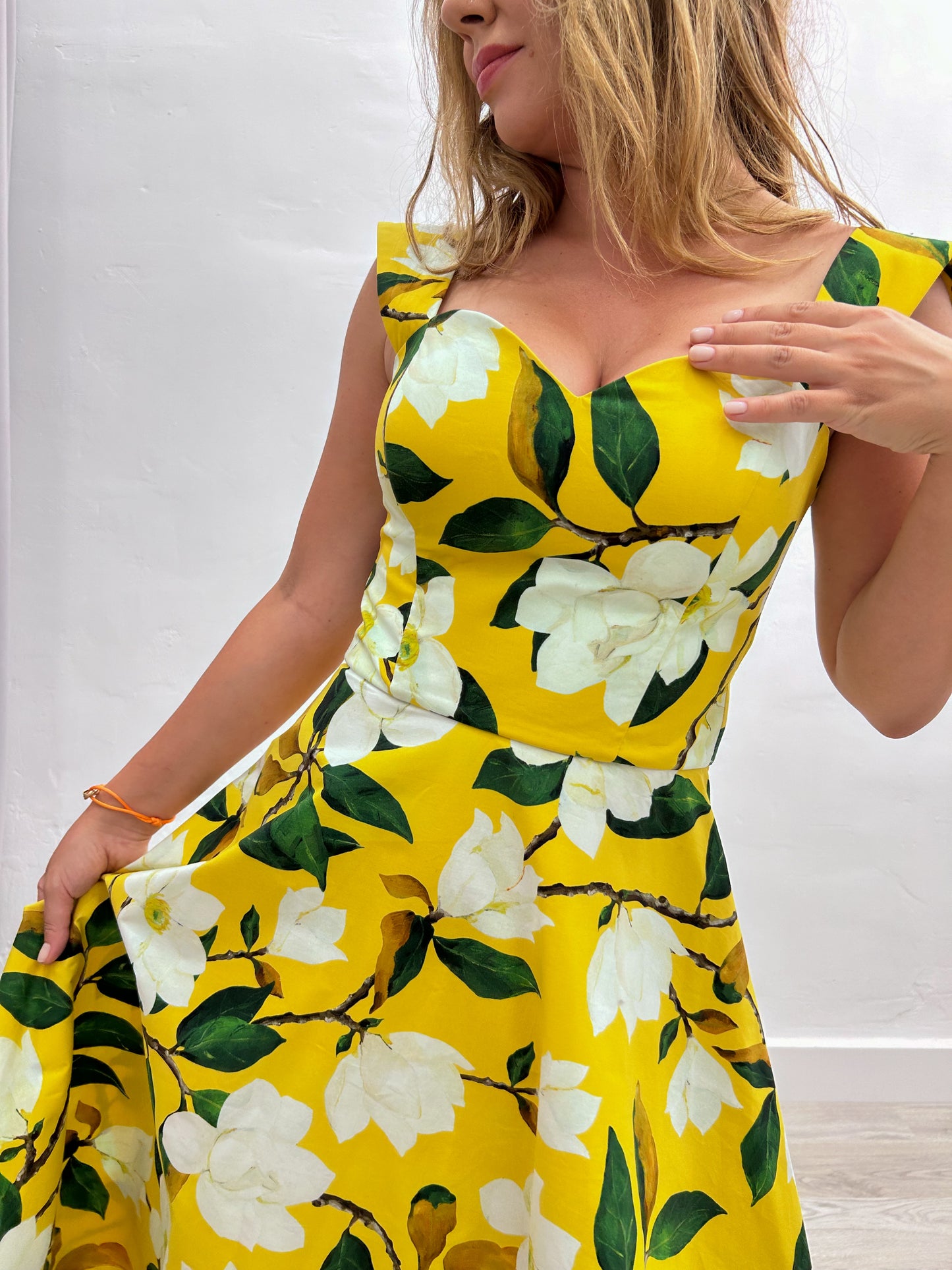 COTTON DRESS MIDI