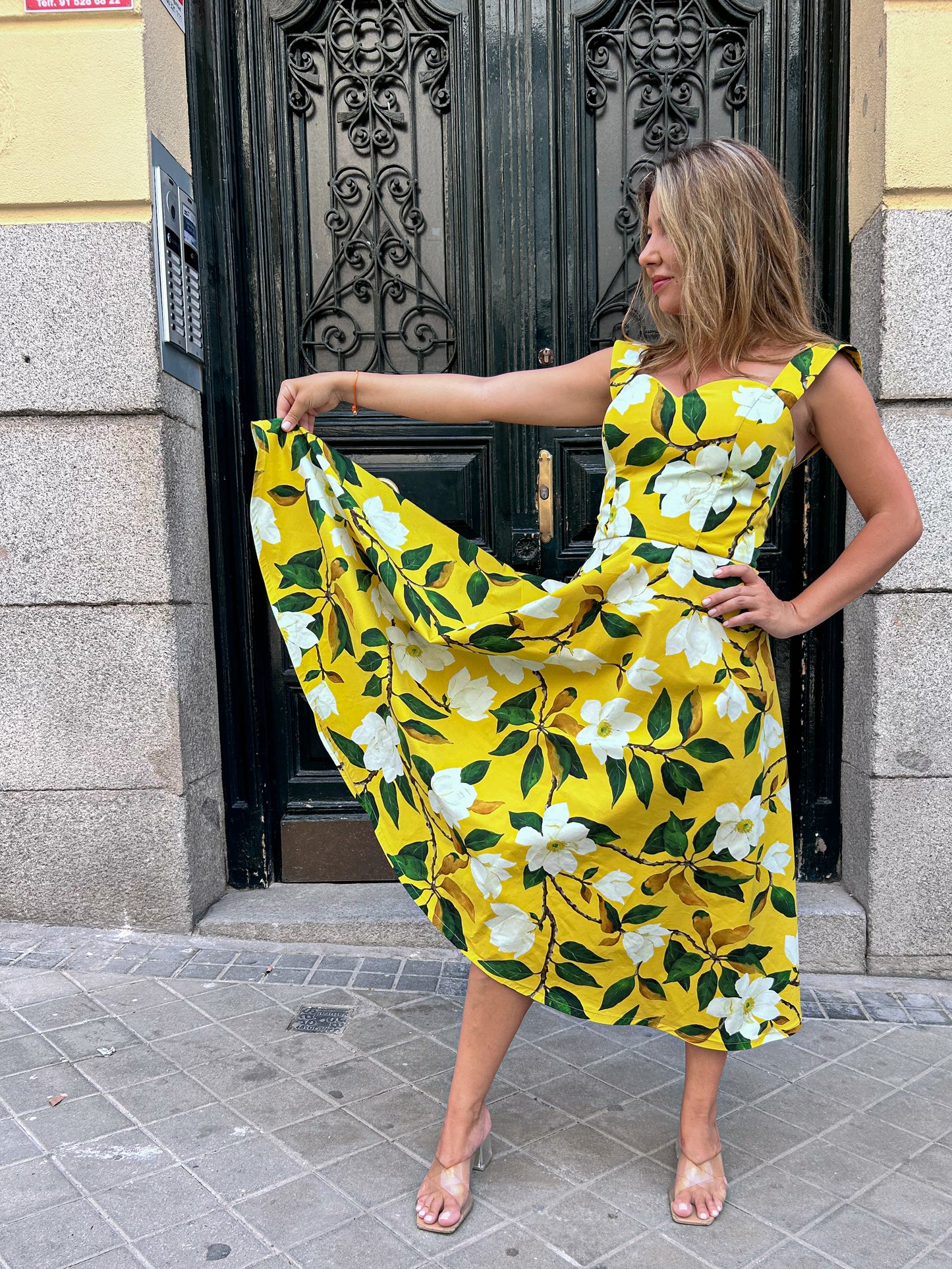 COTTON DRESS MIDI