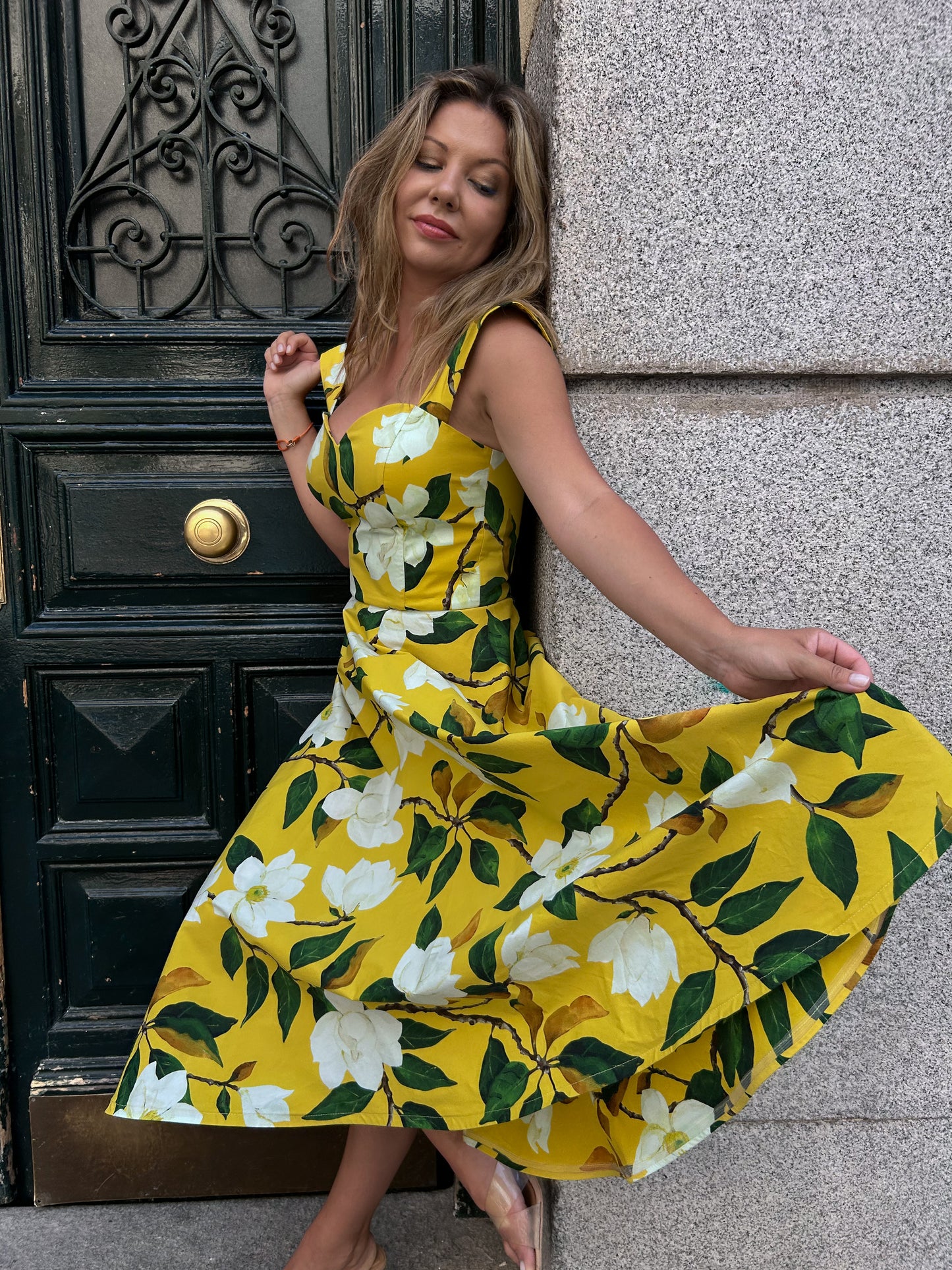 COTTON DRESS MIDI