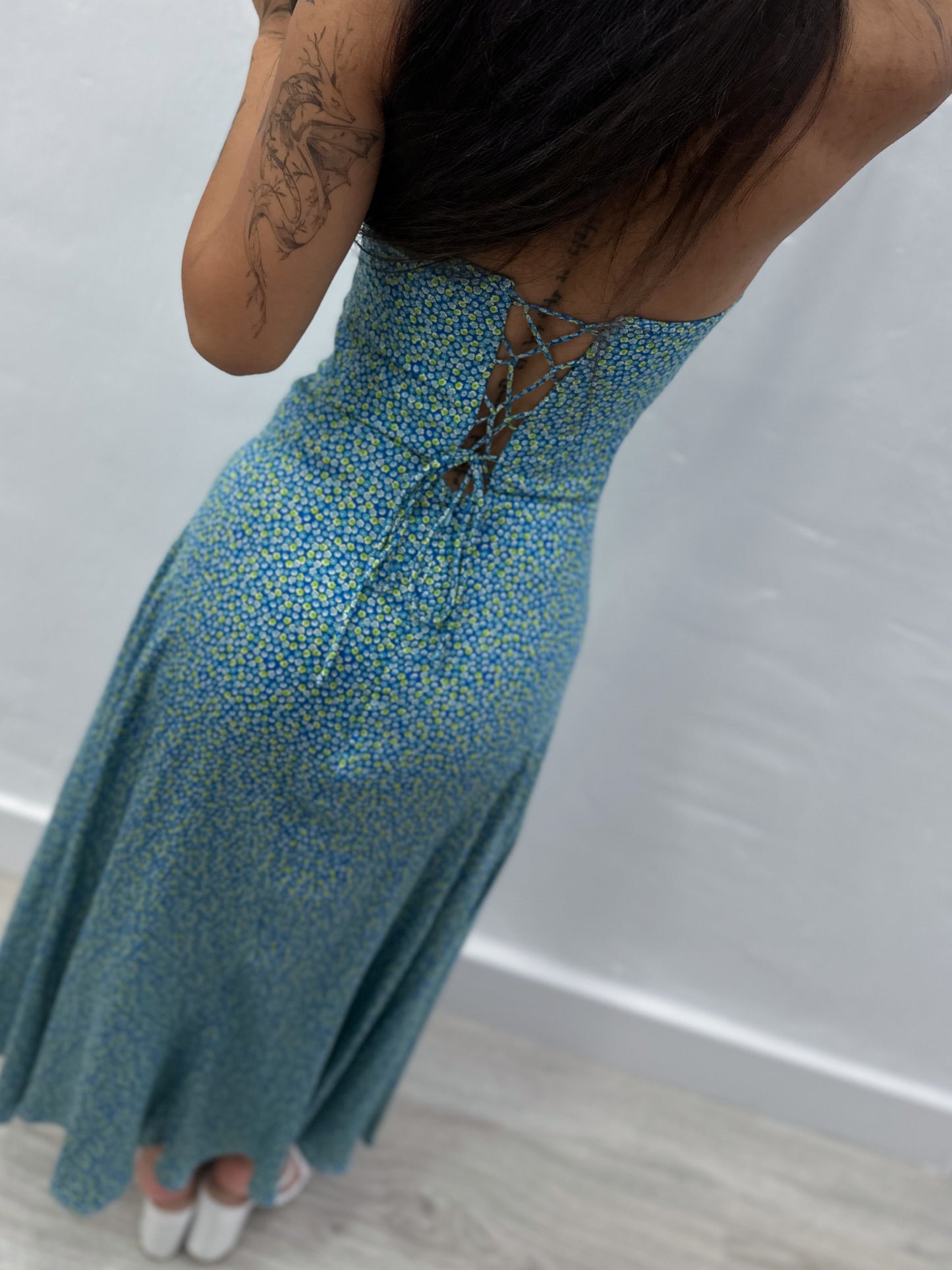 SILK DRESS WITH CUPS