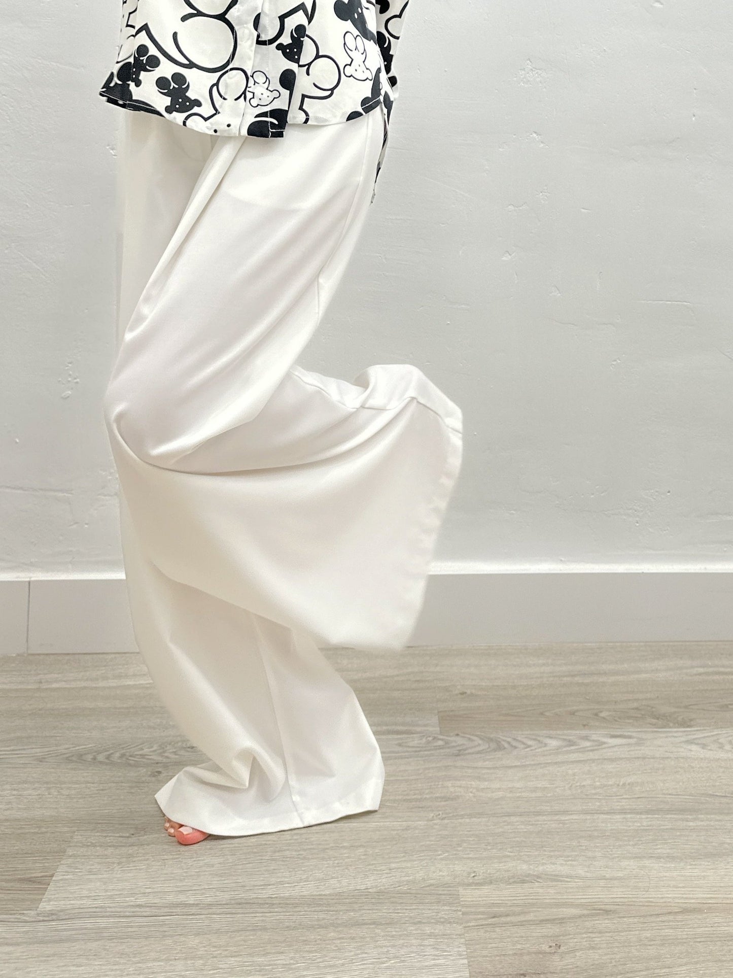 COTTON TROUSERS PALAZZO