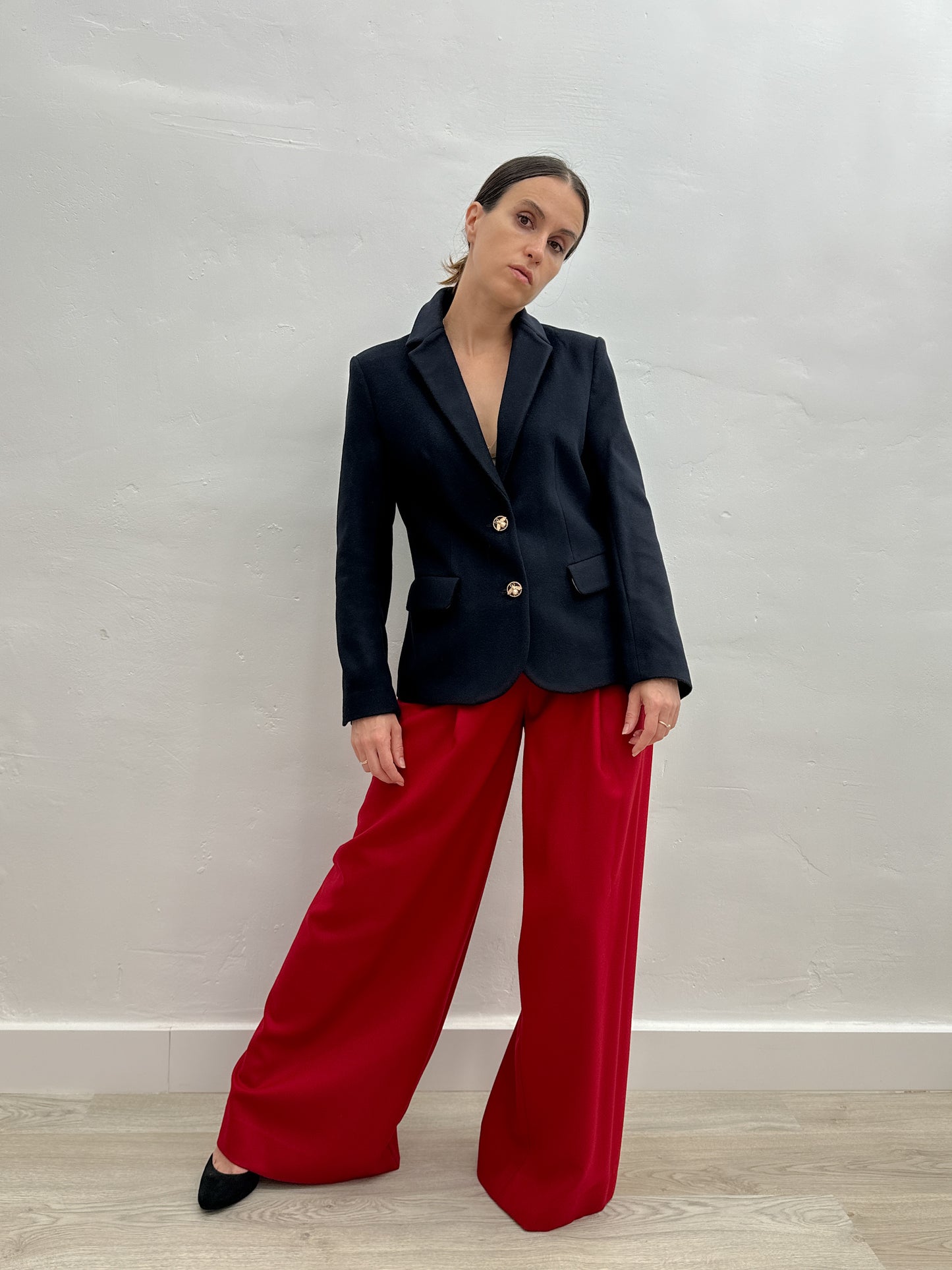 WOOL TROUSERS PALAZZO
