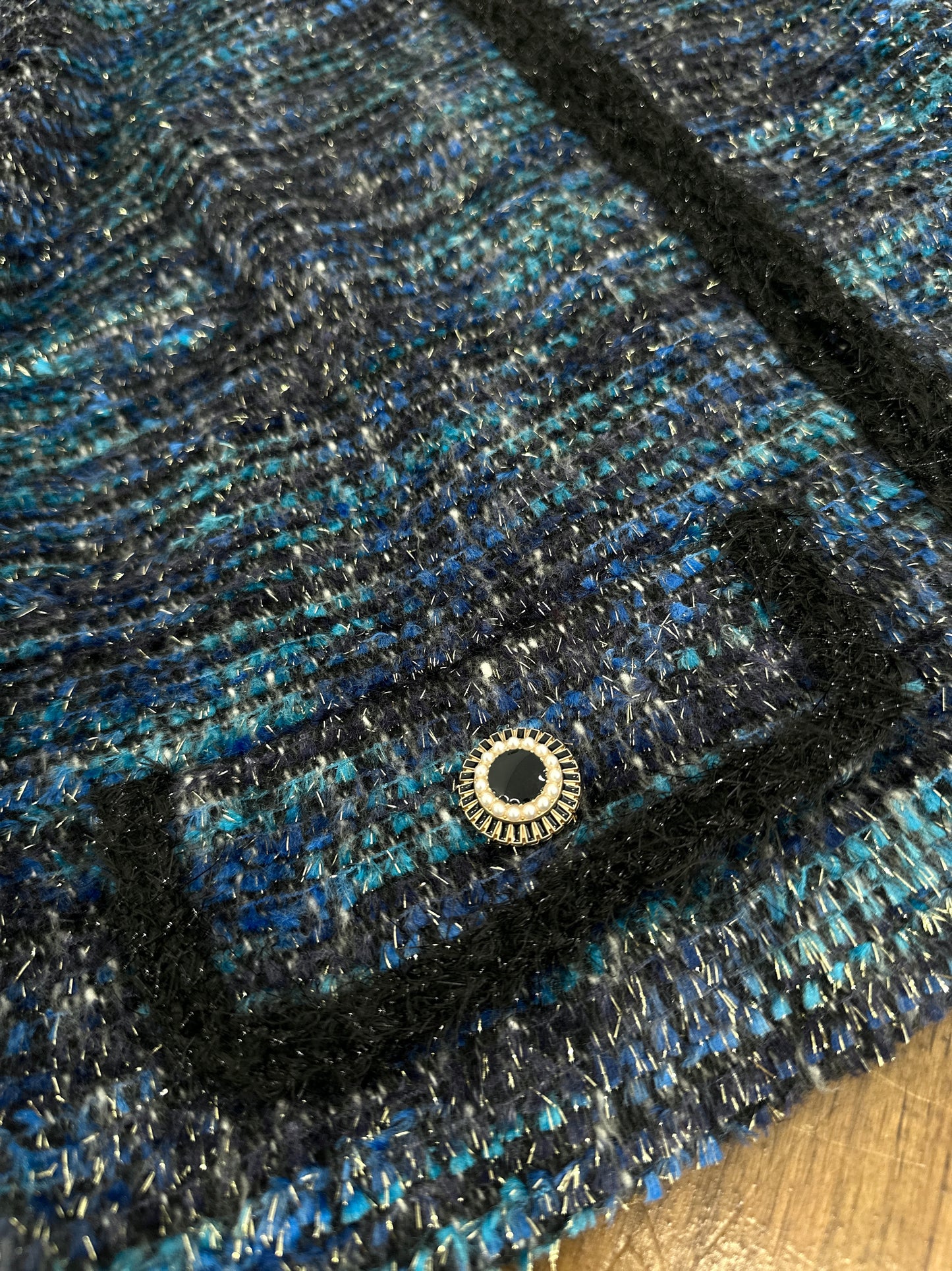 Tweed blue jacket hight quality