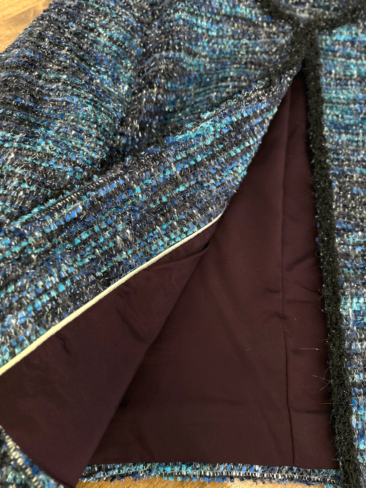 Tweed blue jacket hight quality