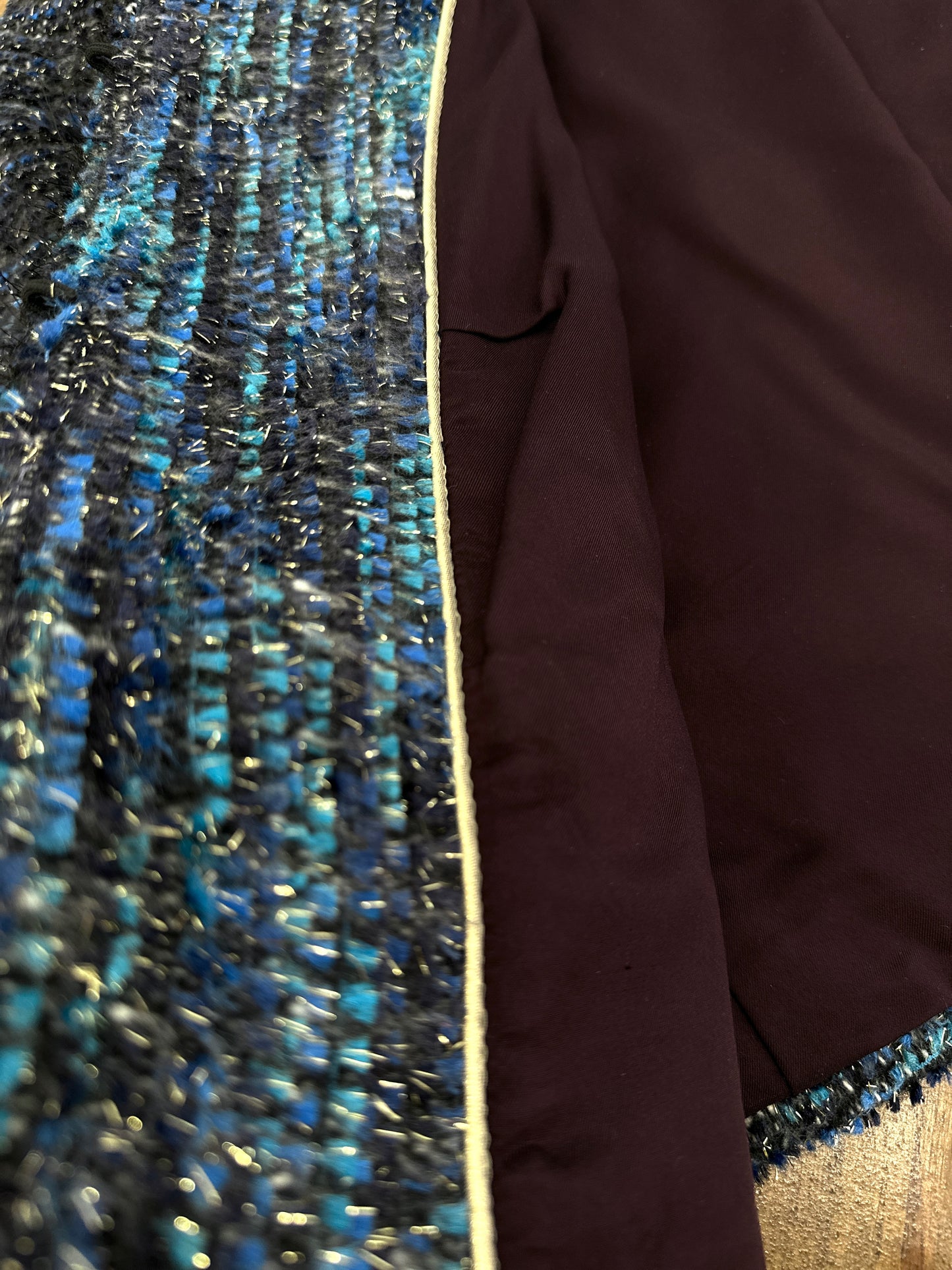 Tweed blue jacket hight quality