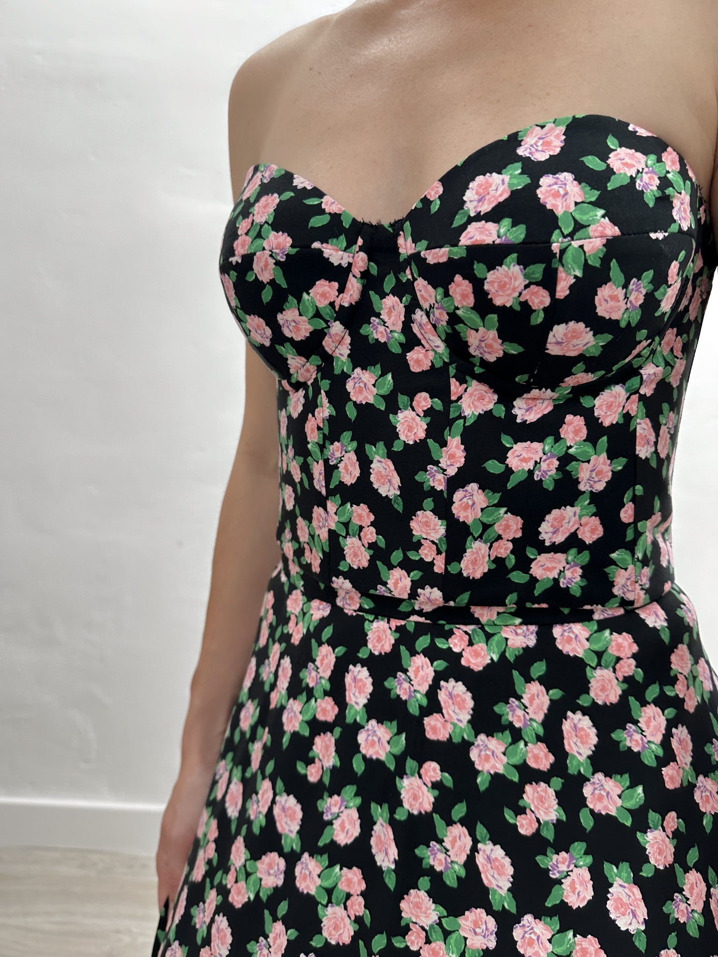 SKIRT MIDI WITH FLOWERS