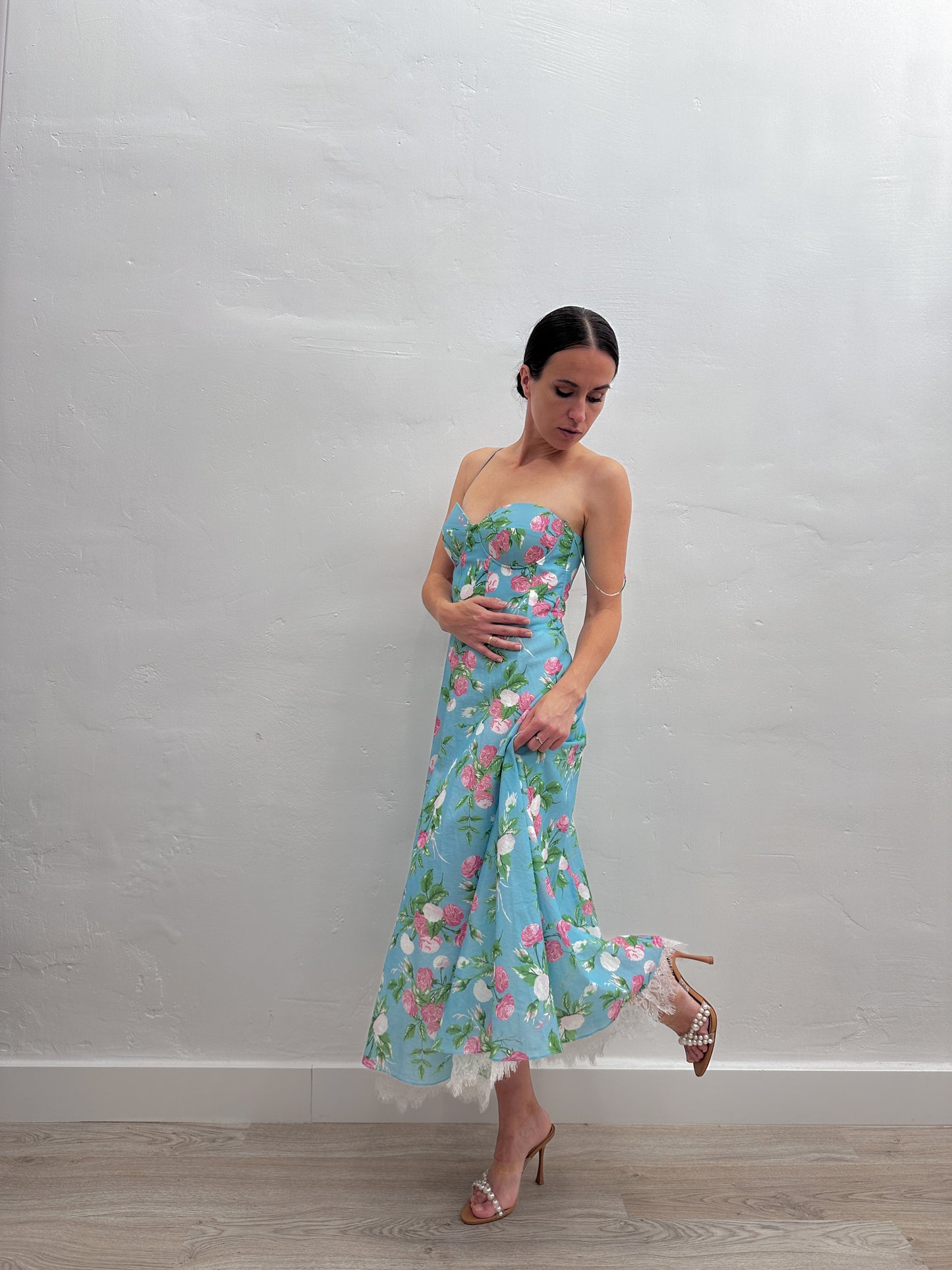 SUMMER COTTON DRESS WITH CUPS