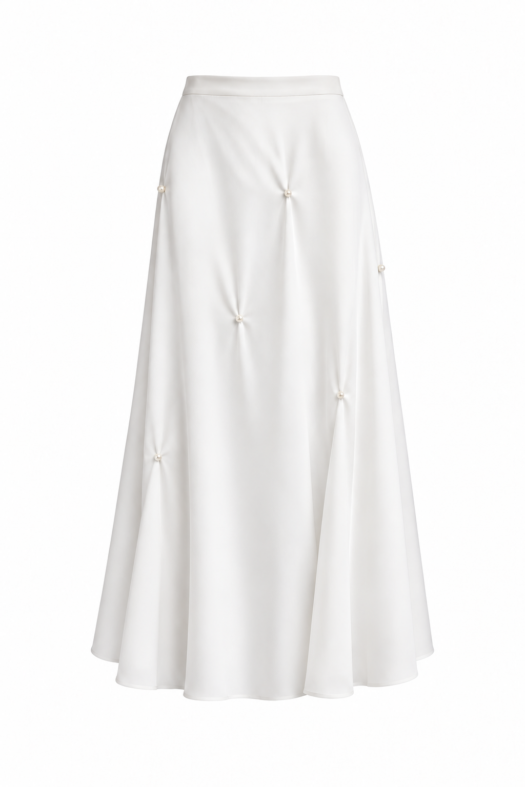SKIRT MIDI WITH PEARLS