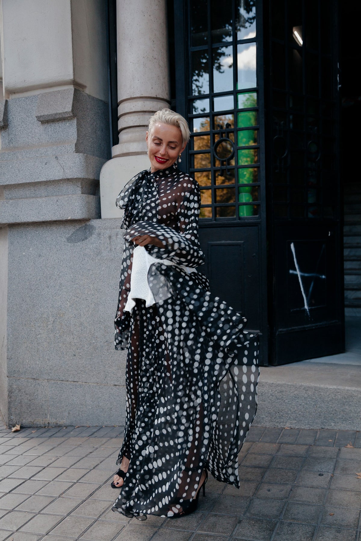 POLKA DOT MAXI DRESS