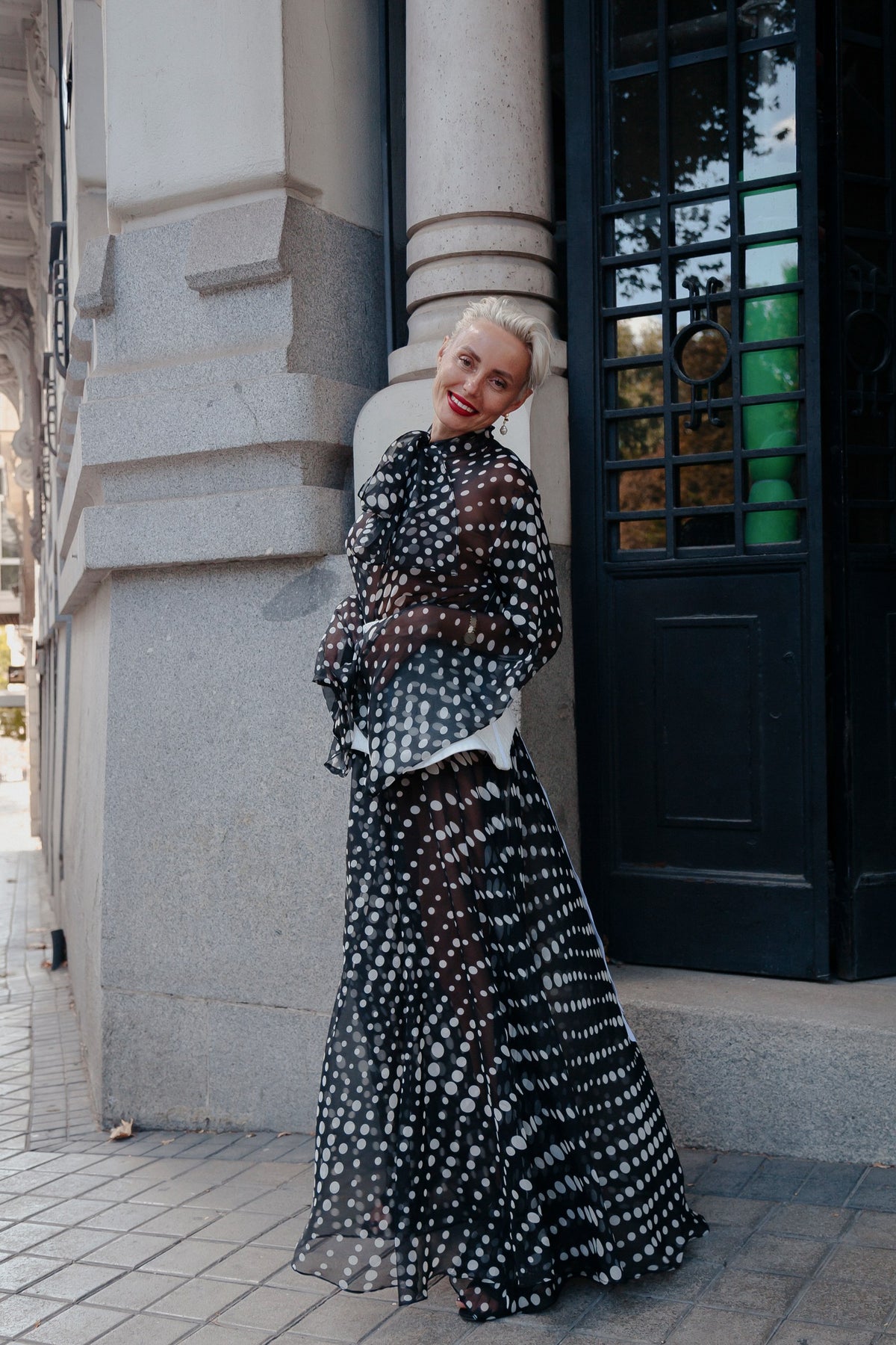 POLKA DOT MAXI DRESS