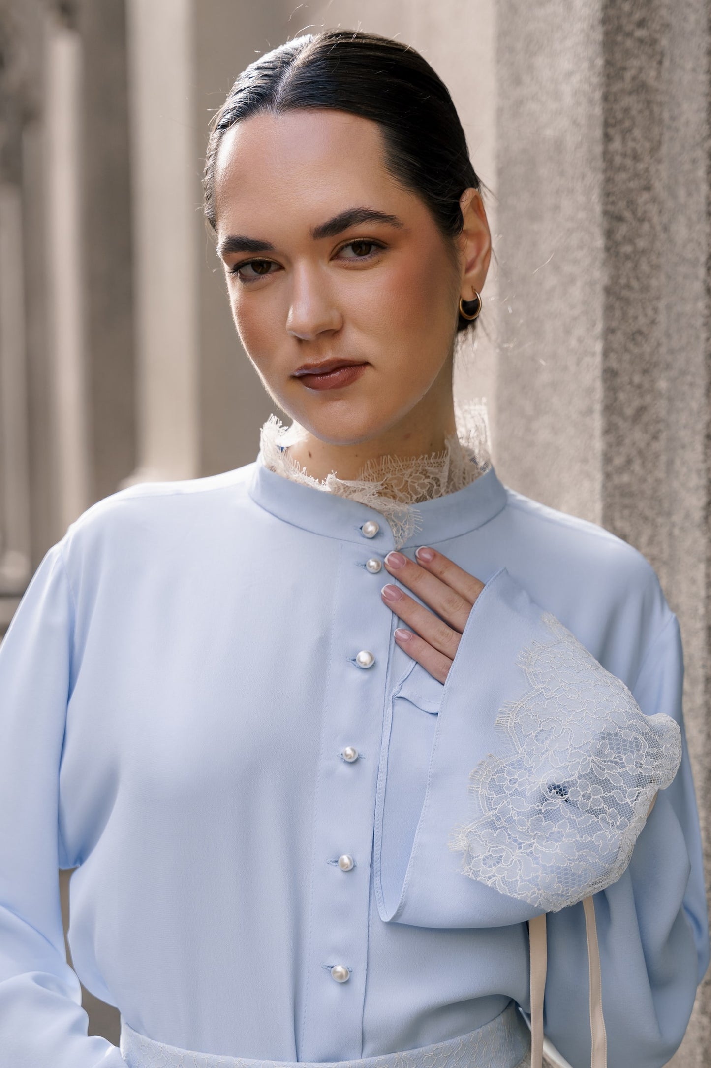 BLUSA AZUL CIELO