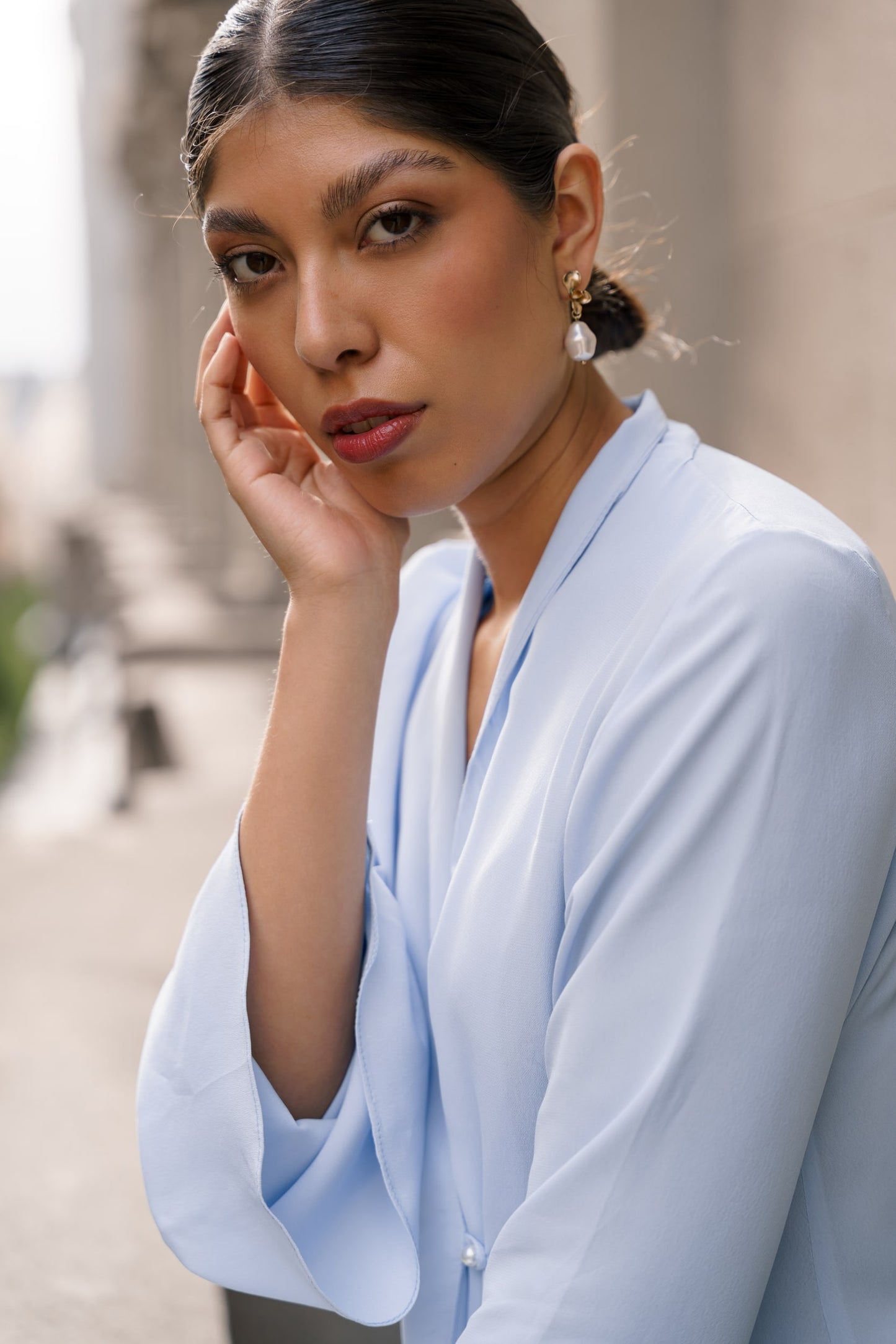  BLUSA AZUL CIELO