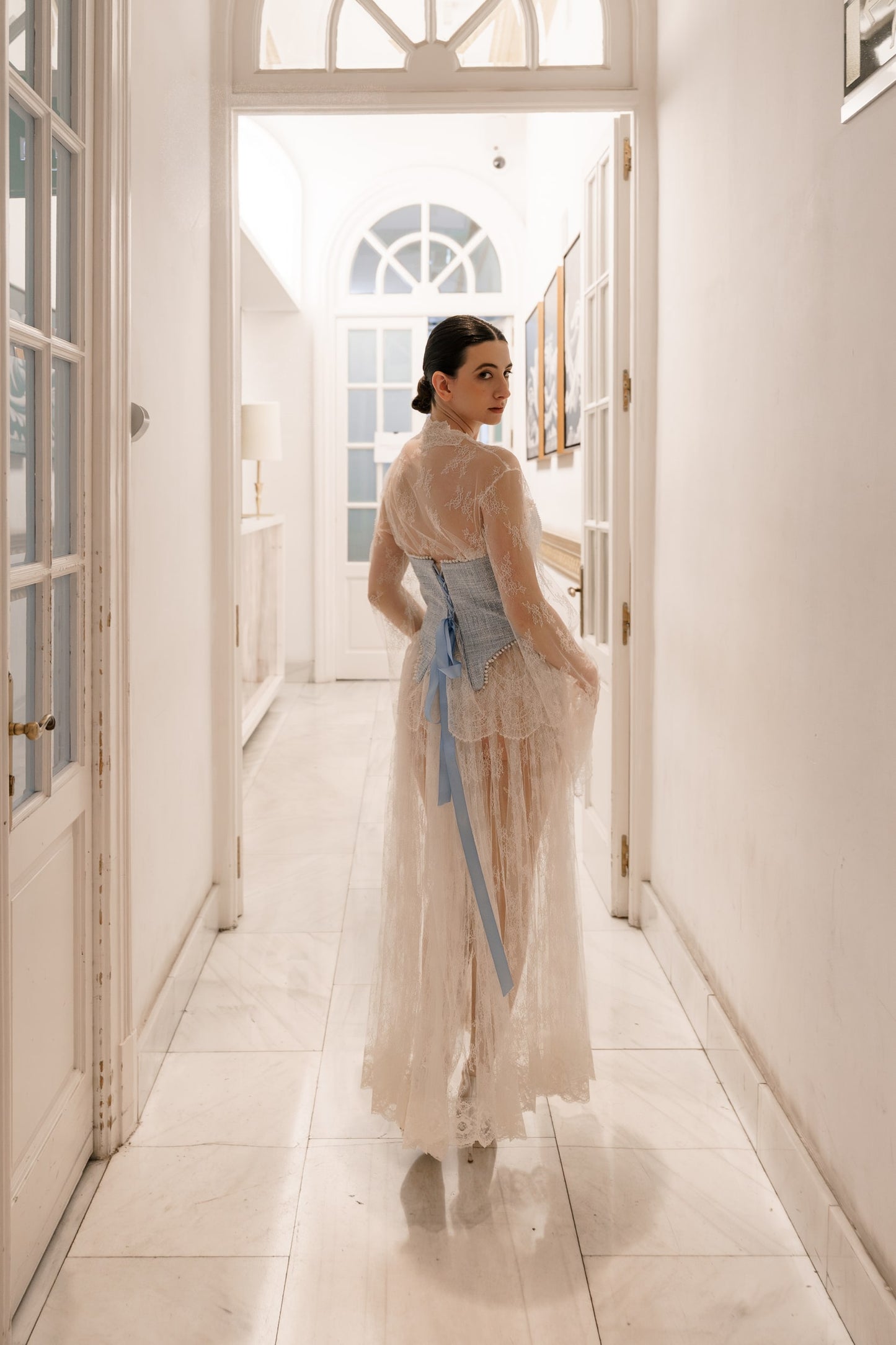 VINTAGE LACE MAXI SKIRT