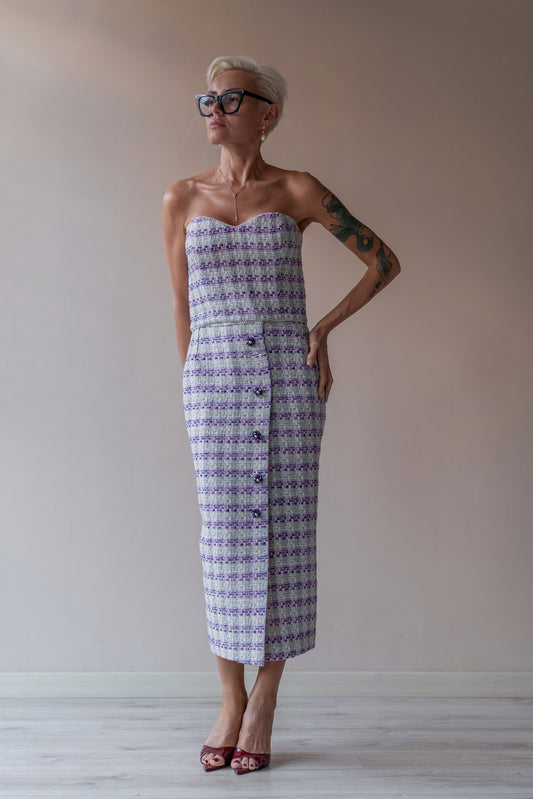 SKIRT TWEED MIDI