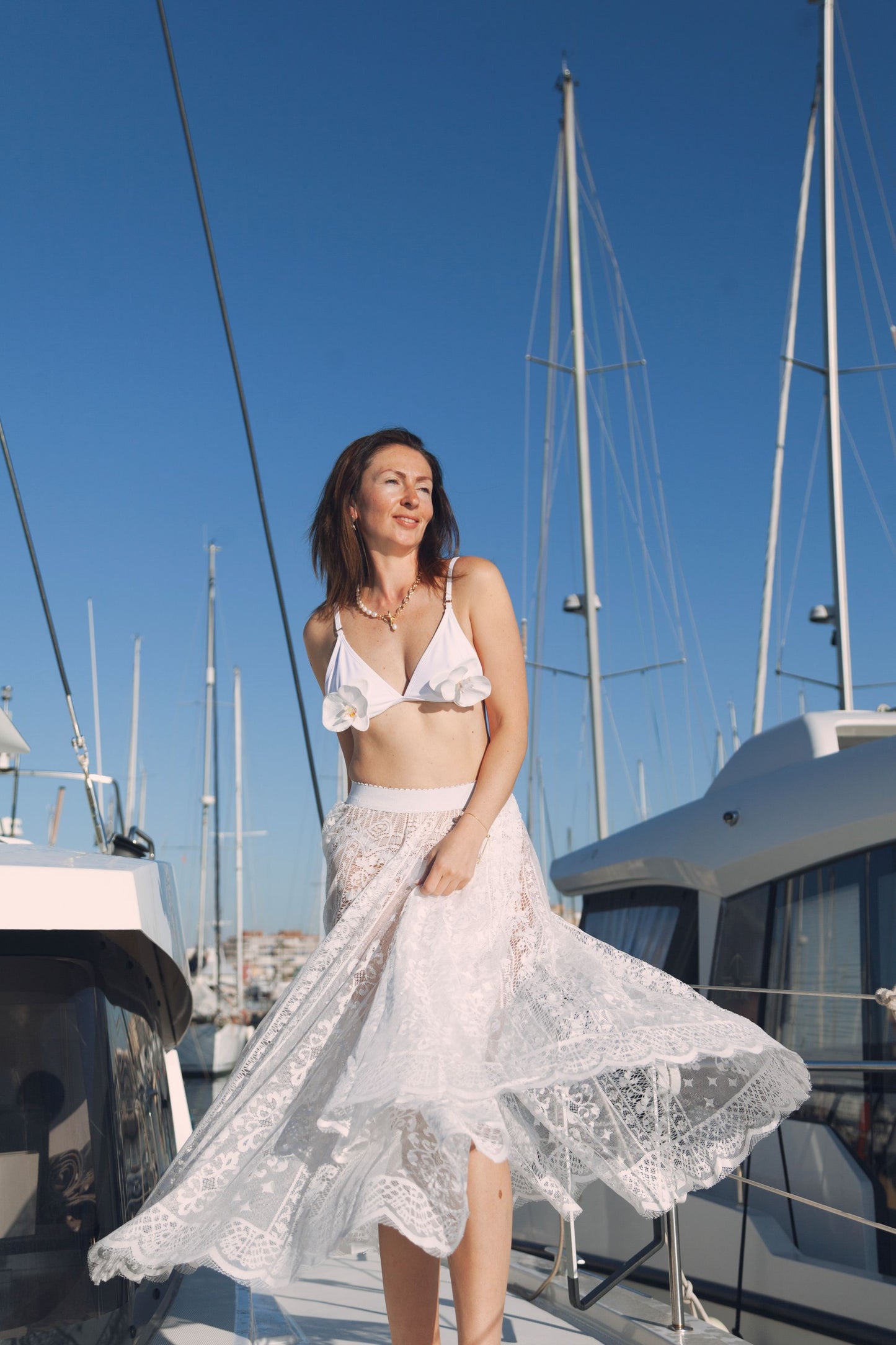 WHITE BEACH MAXI SKIRT