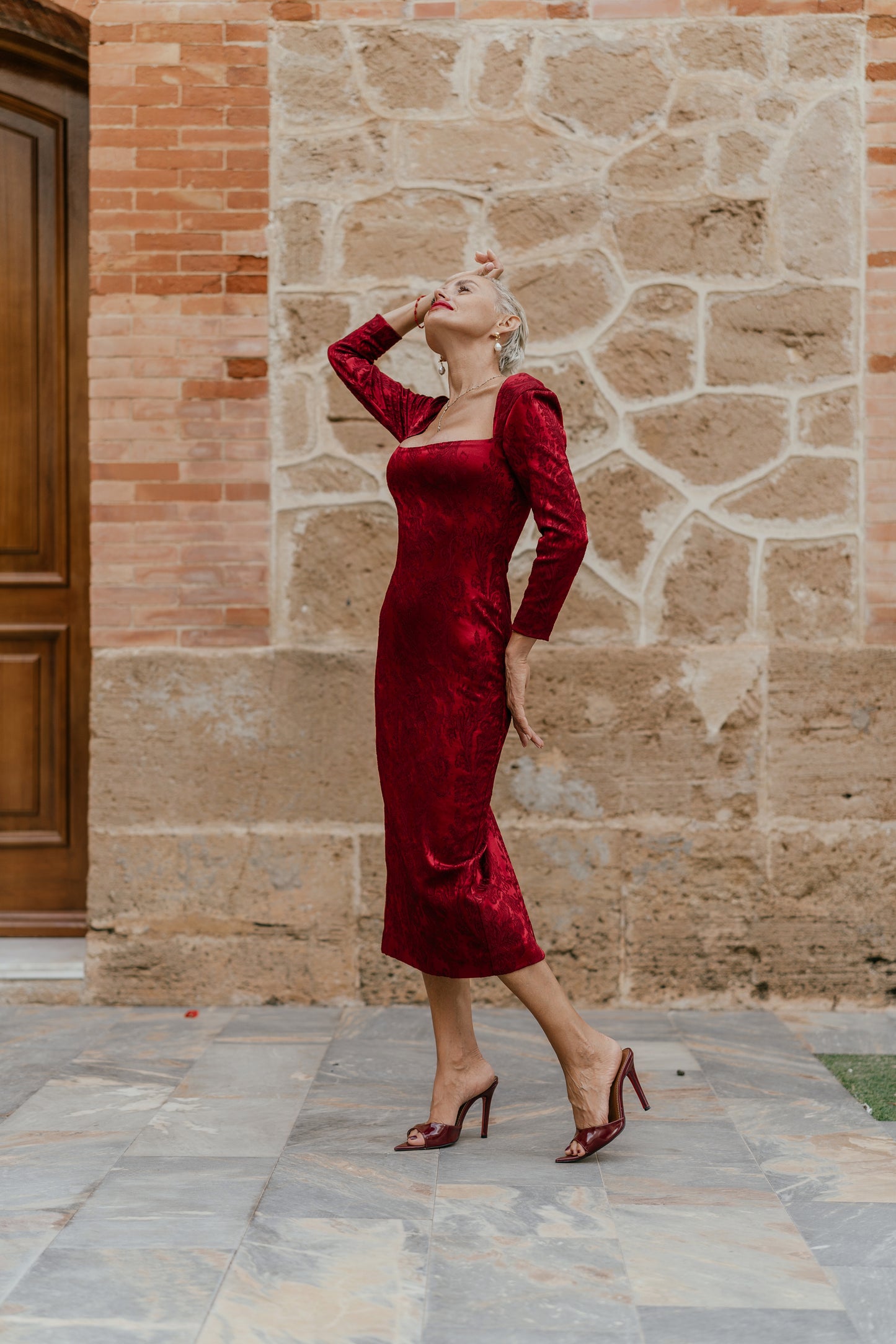 VESTIDO JACQUARD