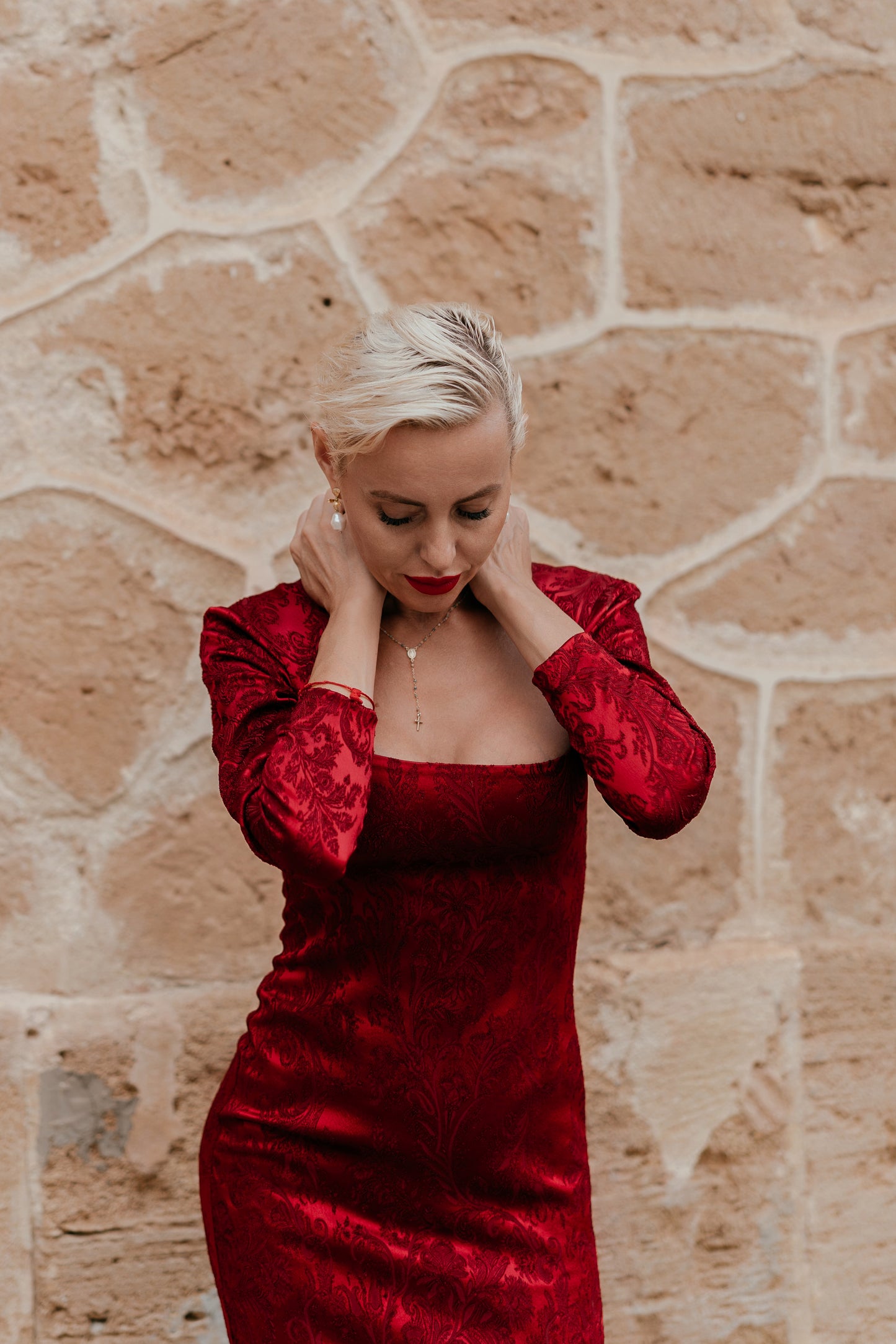 VESTIDO JACQUARD