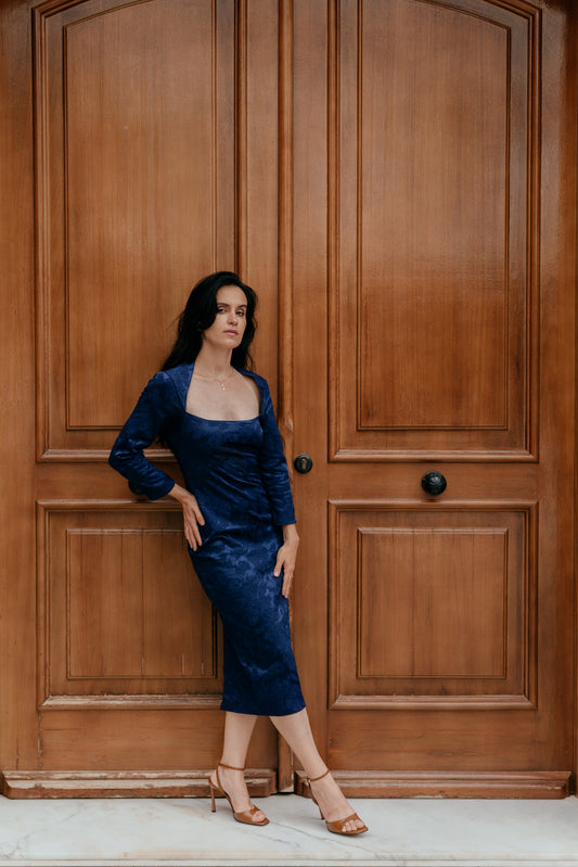VESTIDO JACQUARD